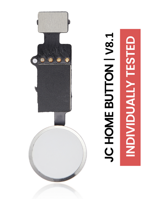 Home Button Solution For iPhone 7 / 7 Plus / 8 / 8 Plus / SE (2020) / SE (2022) (Silver) (Version 8.1 / JCID / Individually Tested For Functionality)