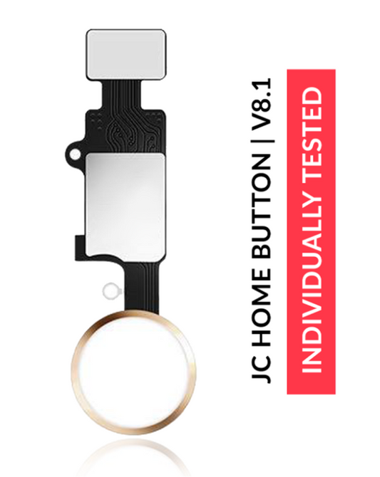 Home Button Solution For iPhone 7 / 7 Plus / 8 / 8 Plus / SE (2020) / SE (2022) (Gold) (Version 8.1 / JCID / Individually Tested For Functionality)