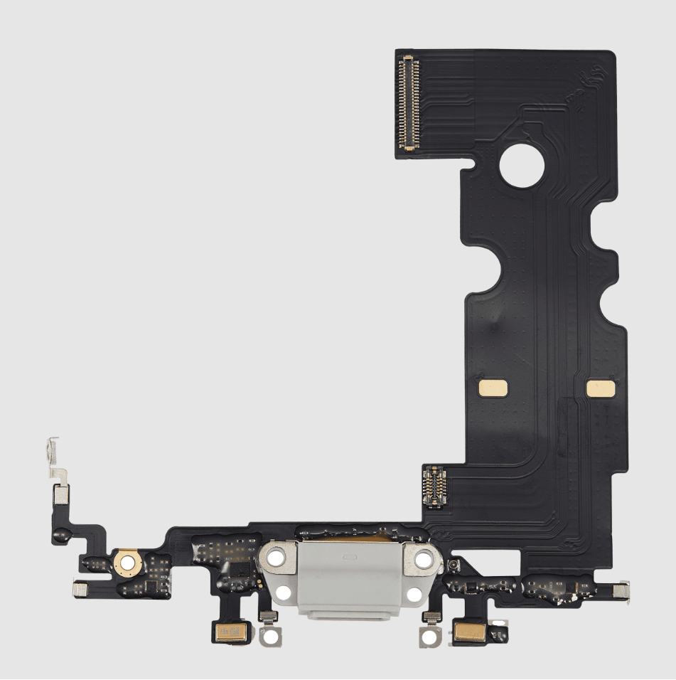 Charging Port Flex Cable For iPhone 8 (Aftermarket) (Silver)