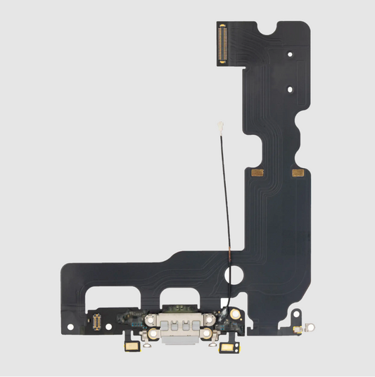 Charging Port Flex Cable For iPhone 7 Plus (Premium) (Silver)