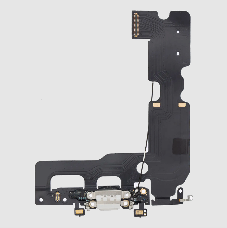 Charging Port Flex Cable For iPhone 7 Plus (Aftermarket) (Silver)