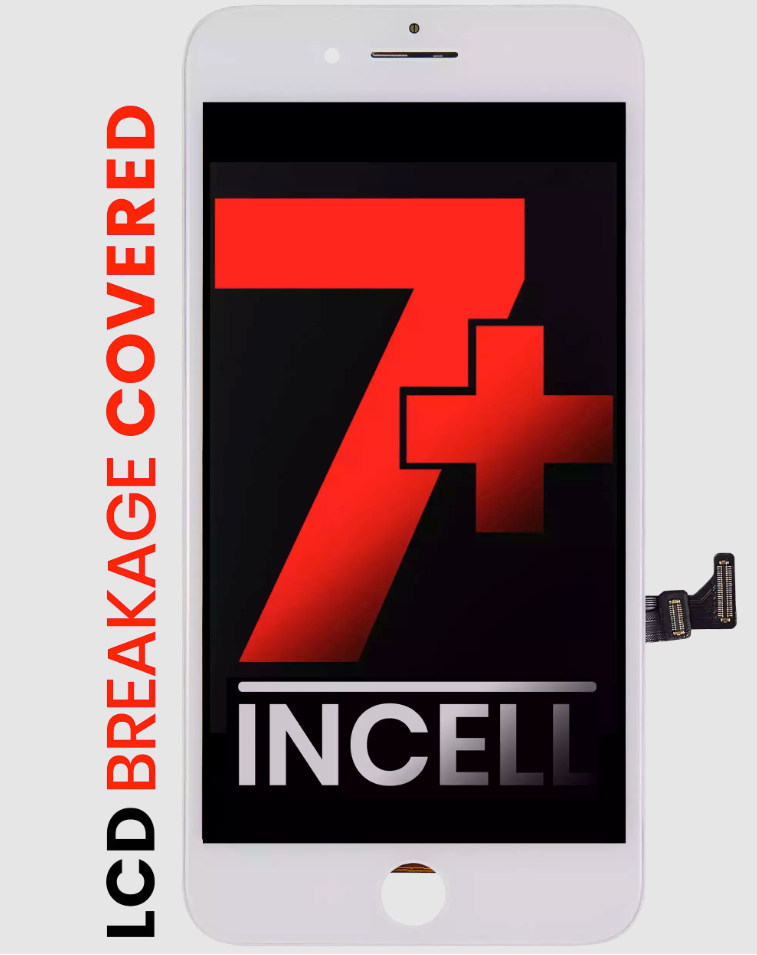 LCD Assembly With Steel Plate For iPhone 7 Plus (Aftermarket Pro: XO7 Incell) (White)