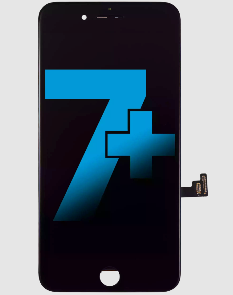 LCD Assembly With Steel Plate For iPhone 7 Plus (Aftermarket) (Black)