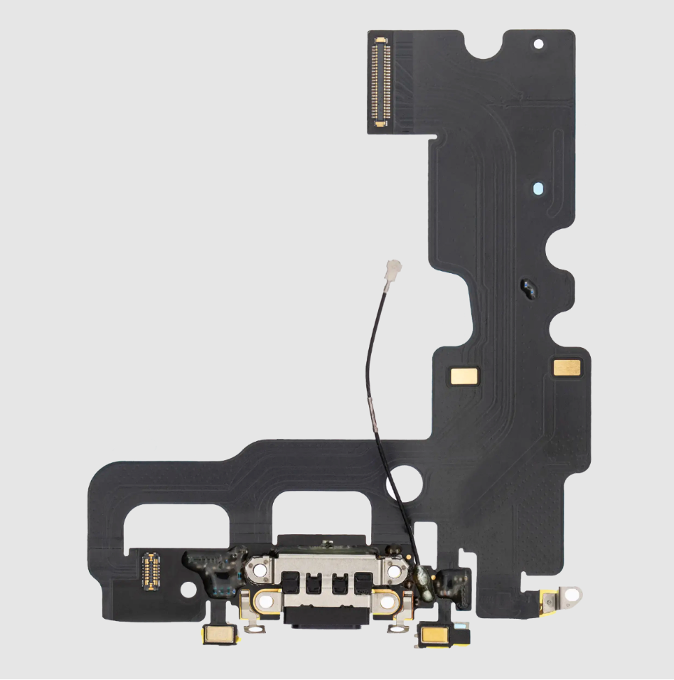 Charging Port Flex Cable For iPhone 7 (Premium) (Jet / Matte Black)