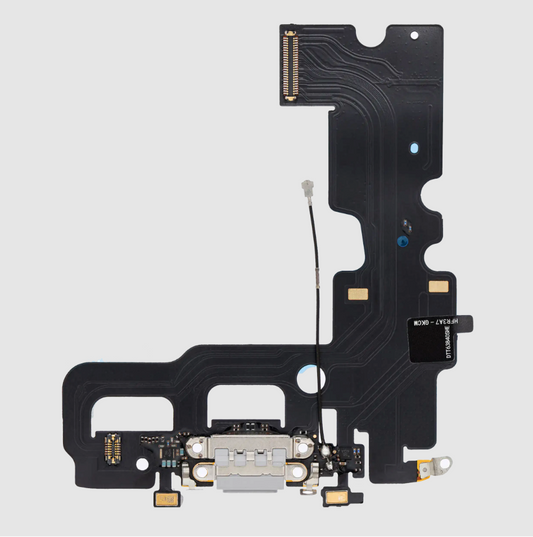 Charging Port Flex Cable For iPhone 7 (Aftermarket) (Silver)