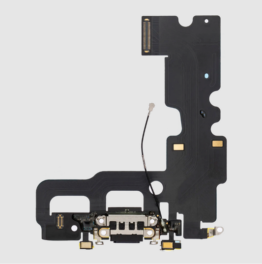 Charging Port Flex Cable For iPhone 7 (Aftermarket) (Jet / Matte Black)