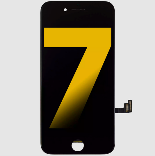 LCD Assembly With Steel Plate For iPhone 7 (Refurbished) (Black)
