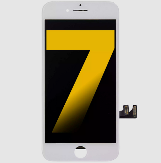 LCD Assembly With Steel Plate For iPhone 7 (Refurbished) (White)