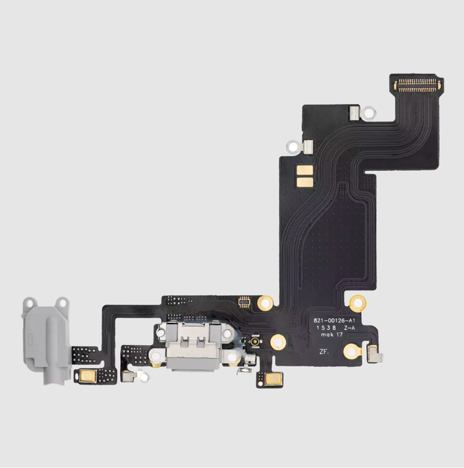 Charging Port Flex Cable For iPhone 6S Plus (Premium) (Silver)
