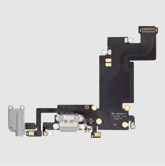 Charging Port Flex Cable For iPhone 6S Plus (Premium) (Silver)