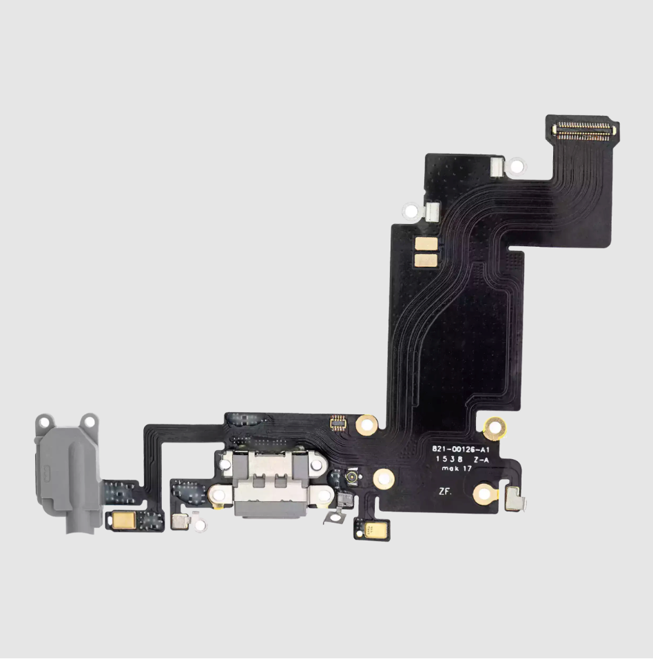 Charging Port Flex Cable For iPhone 6S Plus (Premium) (Space Gray)