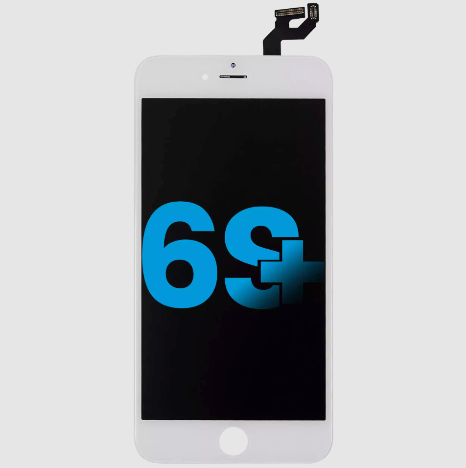 LCD Assembly With Steel Plate For iPhone 6S Plus (Aftermarket) (White)