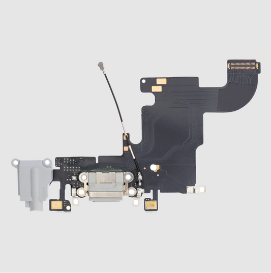 Charging Port Flex Cable For iPhone 6S (Premium) (Silver)