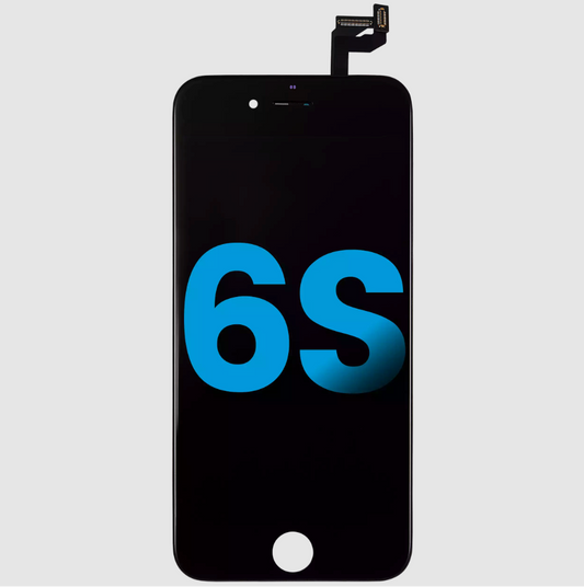 LCD Assembly With Steel Plate For iPhone 6S (Aftermarket) (Black)