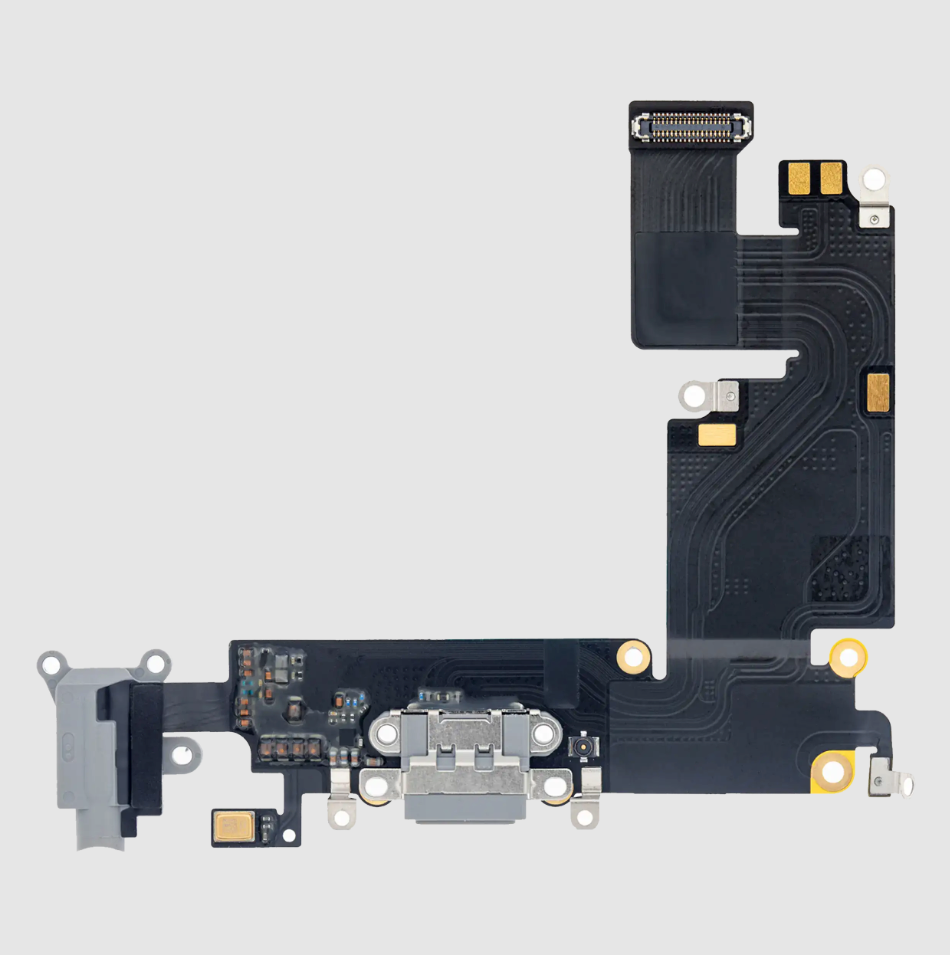 Charging Port Flex Cable For iPhone 6 Plus (Premium) (Space Gray)