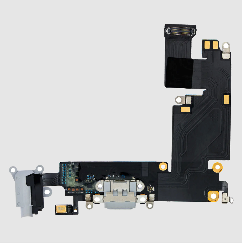 Charging Port Flex Cable For iPhone 6 Plus (Aftermarket) (Silver)