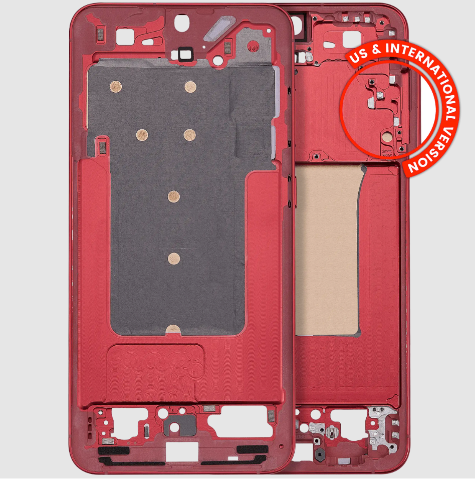 Mid-Frame Housing For Samsung Galaxy S25 Plus 5G (US & International Version) (Coral Red)