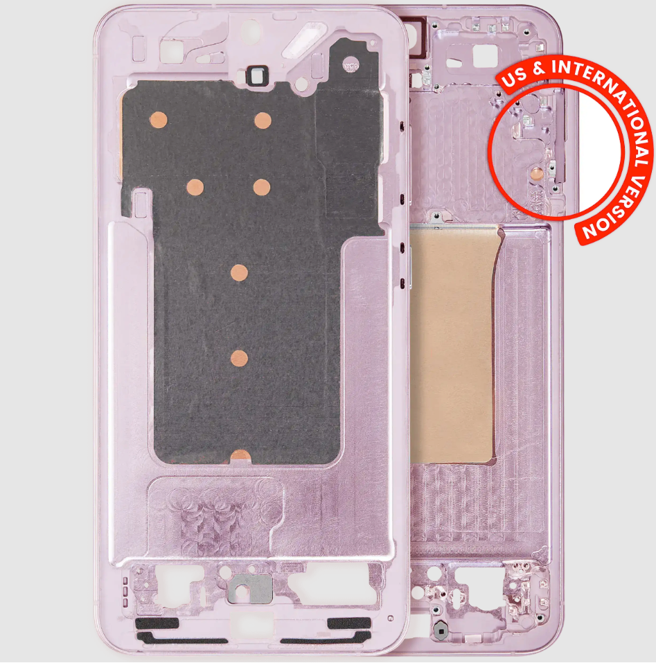 Mid-Frame Housing For Samsung Galaxy S25 Plus 5G (US & International Version) (Pink Gold)