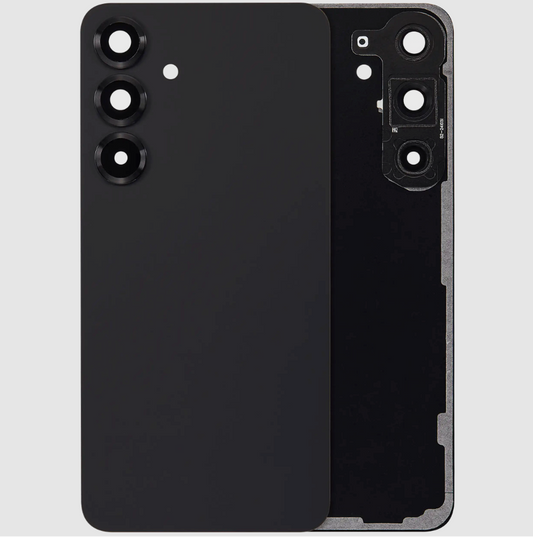 Back Cover Glass With Camera Lens For Samsung Galaxy S25 Plus 5G (No Logo) (Aftermarket Plus) (Blue Black)