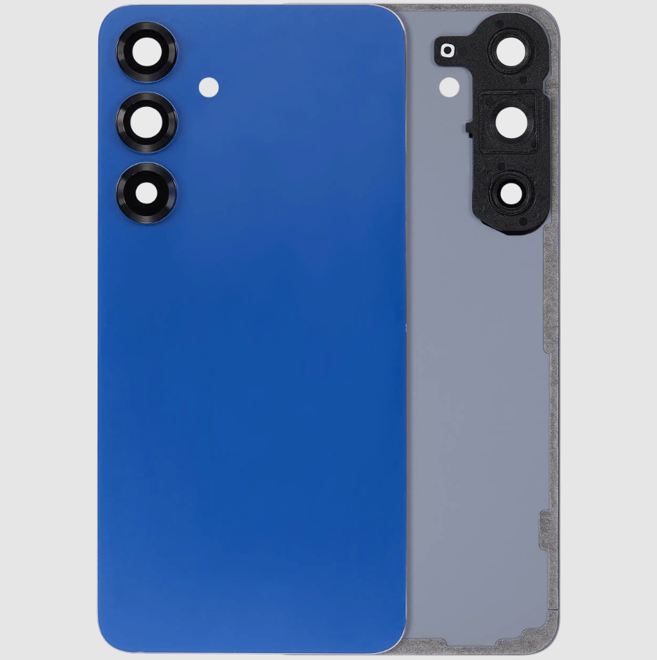 Back Cover Glass With Camera Lens For Samsung Galaxy S25 Plus 5G (No Logo) (Aftermarket Plus) (Navy)