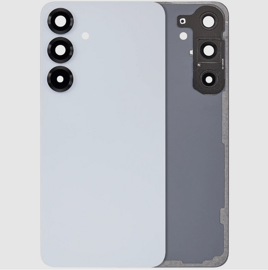 Back Cover Glass With Camera Lens For Samsung Galaxy S25 Plus 5G (No Logo) (Aftermarket Plus) (Icy Blue)