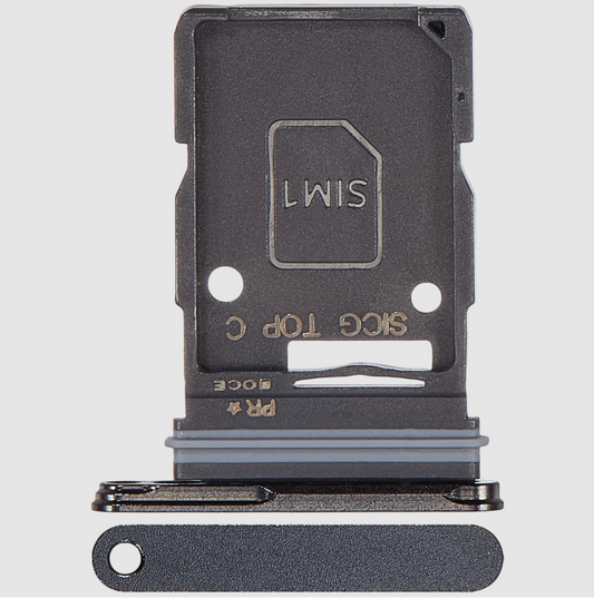 Single Sim Card Tray For Samsung Galaxy S25 Edge (S937) (Premium) (Titanium Jetblack)