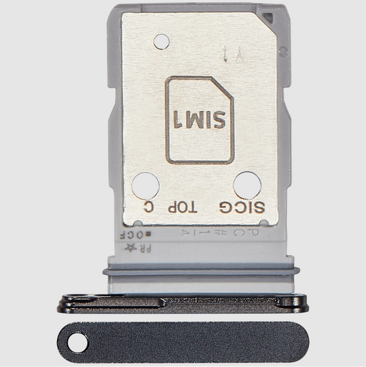 Dual Sim Card Tray For Samsung Galaxy S25 Edge (S937) (Premium) (Titanium Jetblack)