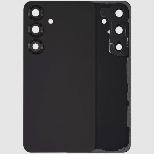 Back Cover Glass With Camera Lens For Samsung Galaxy S25 5G (No Logo) (Aftermarket Plus) (Blue Black)