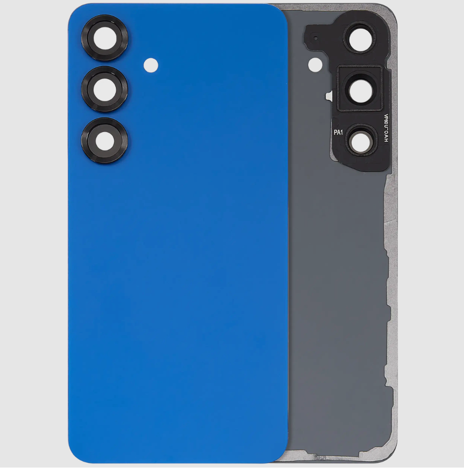 Back Cover Glass With Camera Lens For Samsung Galaxy S25 5G (No Logo) (Aftermarket Plus) (Navy)