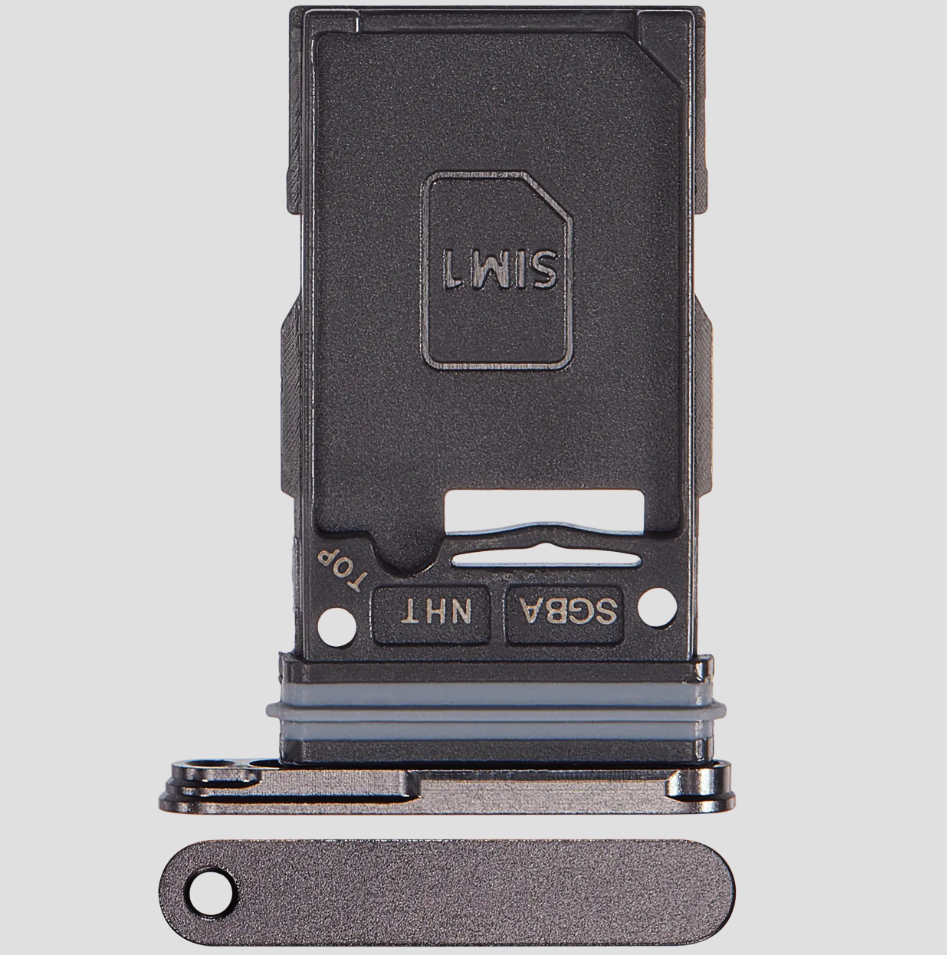 Single Sim Card Tray For Samsung Galaxy S24 FE 5G (Premium) (Graphite)