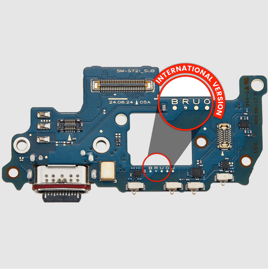 Charging Port Board For Samsung Galaxy S24 FE 5G (S721R) (International Version) (Premium)