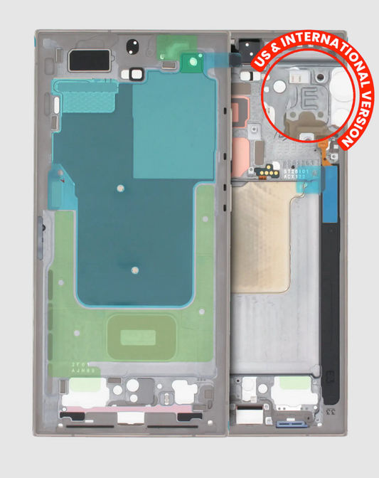 Mid-Frame Housing For Samsung Galaxy S24 Ultra 5G (US & International Version) (Titanium Gray)