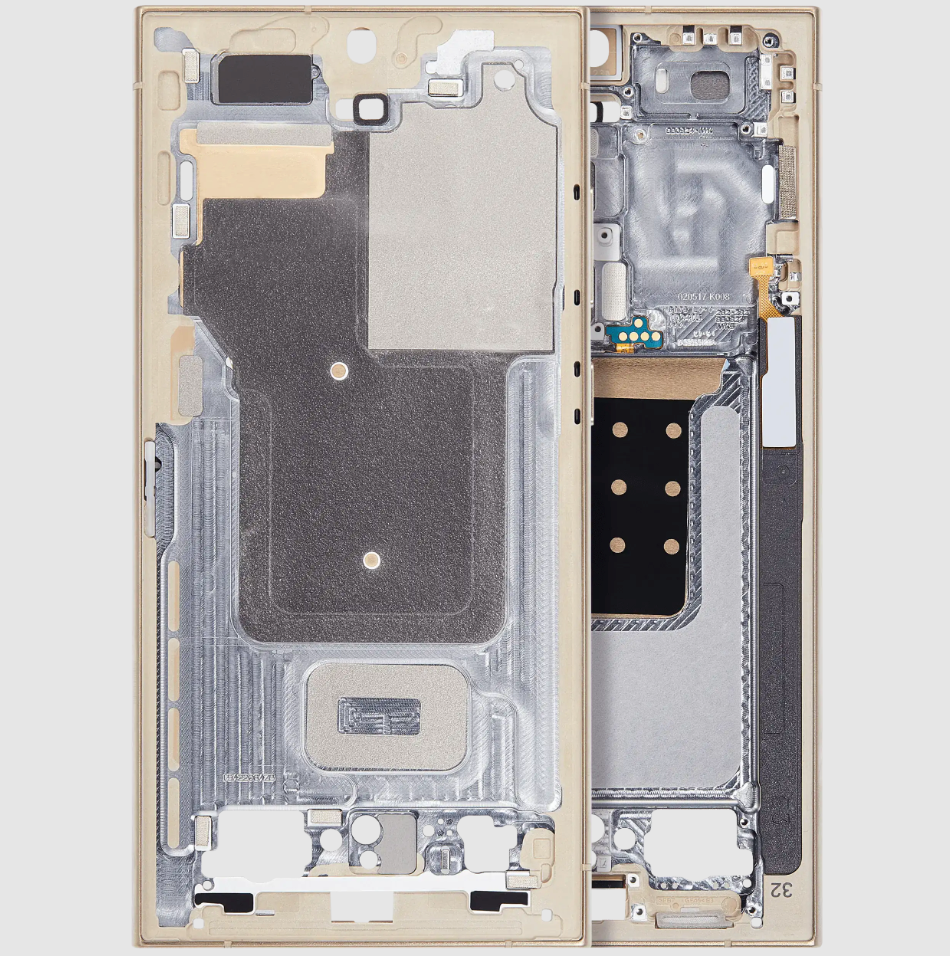 Mid-Frame Housing For Samsung Galaxy S24 Ultra 5G (US & International Version) (Titanium Yellow)