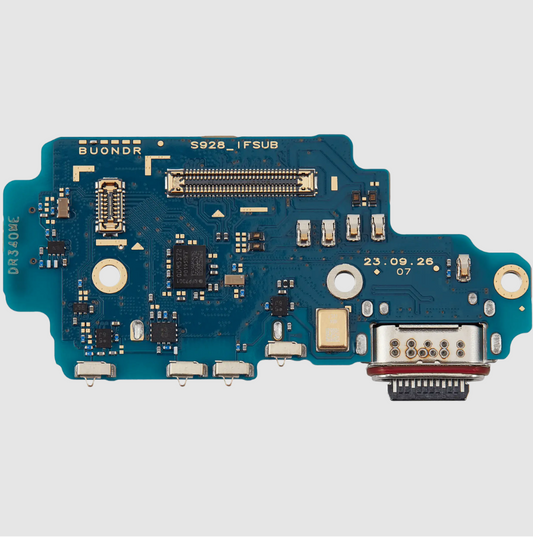 Charging Port Board With Sim Card Reader For Samsung Galaxy S24 Ultra 5G (S928U) (US Version) (Premium)