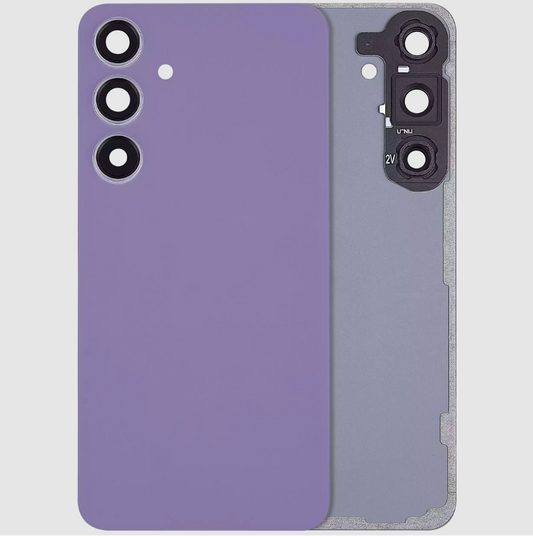 Back Cover Glass With Camera Lens For Samsung Galaxy S24 Plus 5G (No Logo) (Aftermarket Plus) (Cobalt Violet)