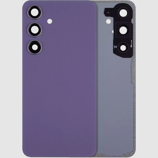 Back Cover Glass With Camera Lens For Samsung Galaxy S24 5G (No Logo) (Aftermarket Plus) (Cobalt Violet)