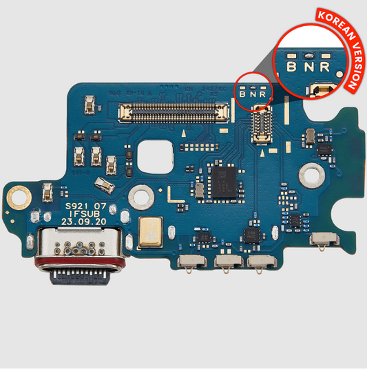 Charging Port Board With Sim Card Reader For Samsung Galaxy S24 5G (S921N) (Korean Version) (Premium)