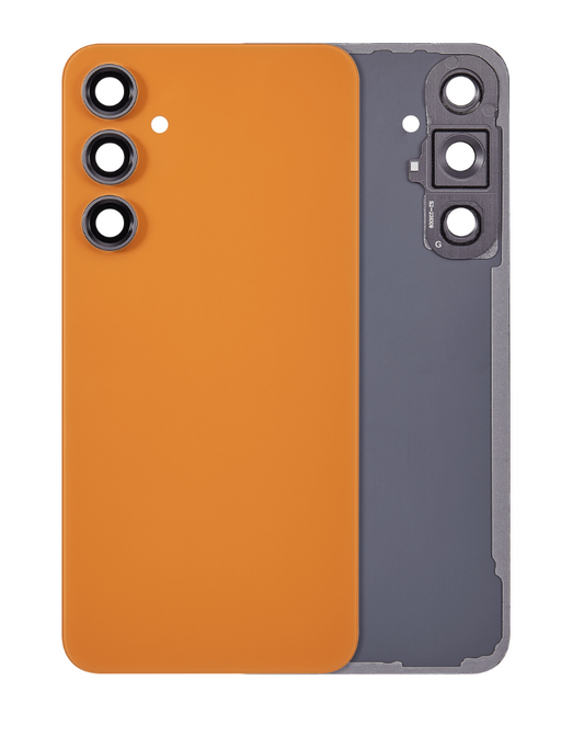 Back cover Glass With Camera Lens For Samsung Galaxy S23 FE 5G (Aftermarket Plus) (Tangerine)