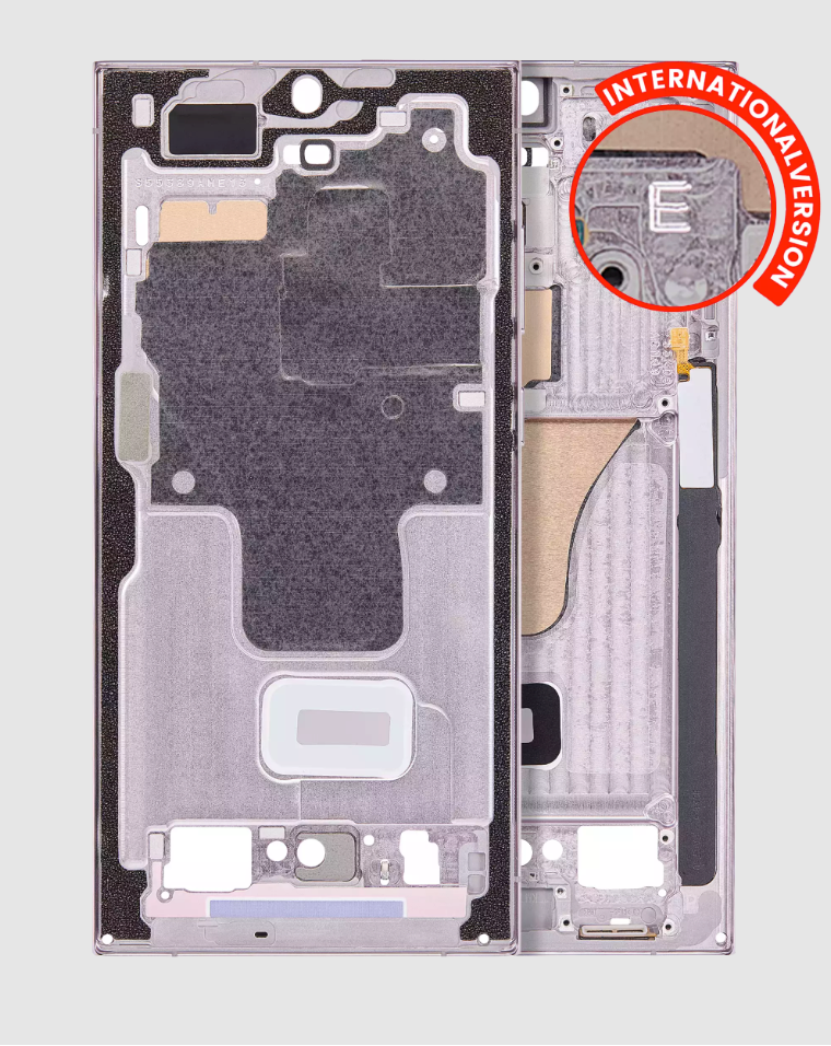 Mid-Frame Housing For Samsung Galaxy S23 Ultra 5G (International Version) (Lavender)
