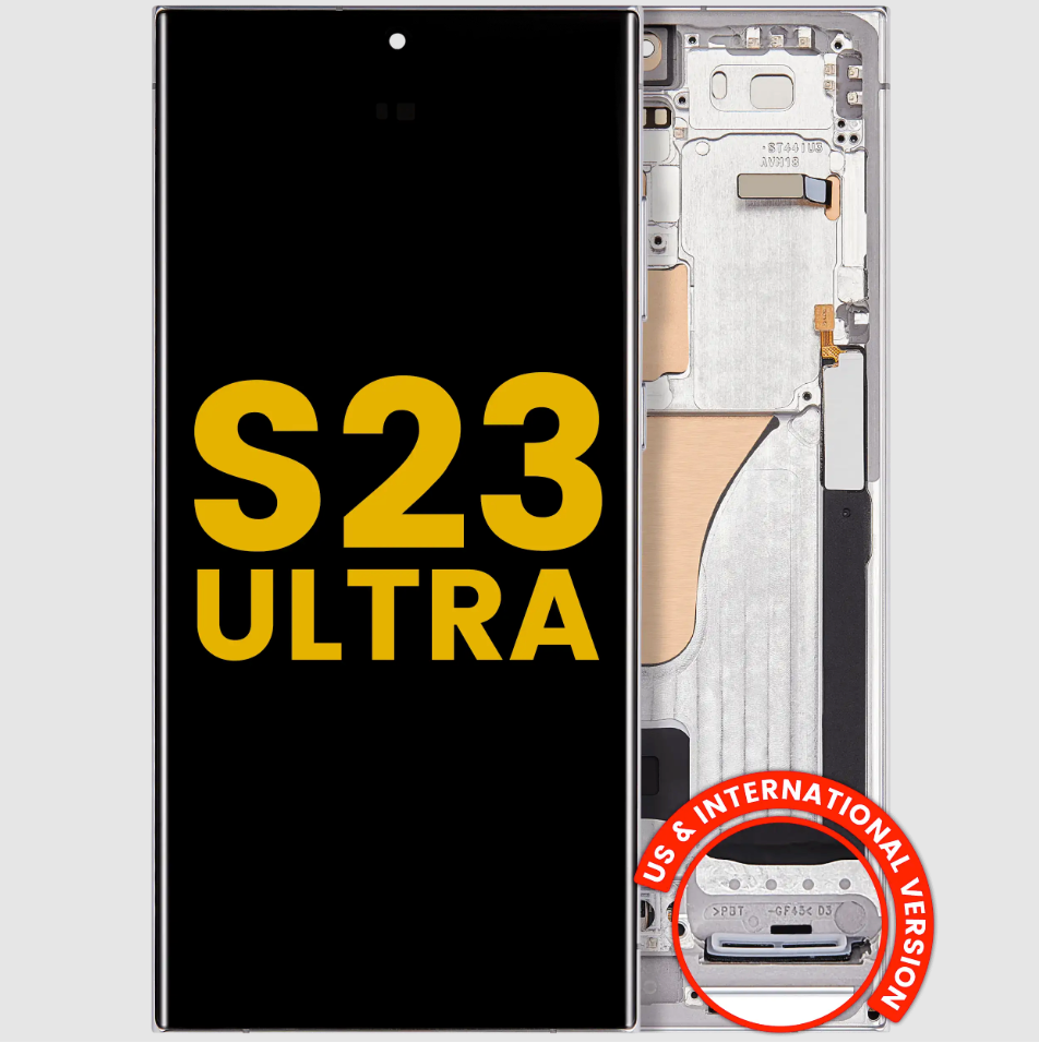 OLED Assembly With Frame For Samsung Galaxy S23 Ultra (US & International) (Refurbished) (Sky Blue)