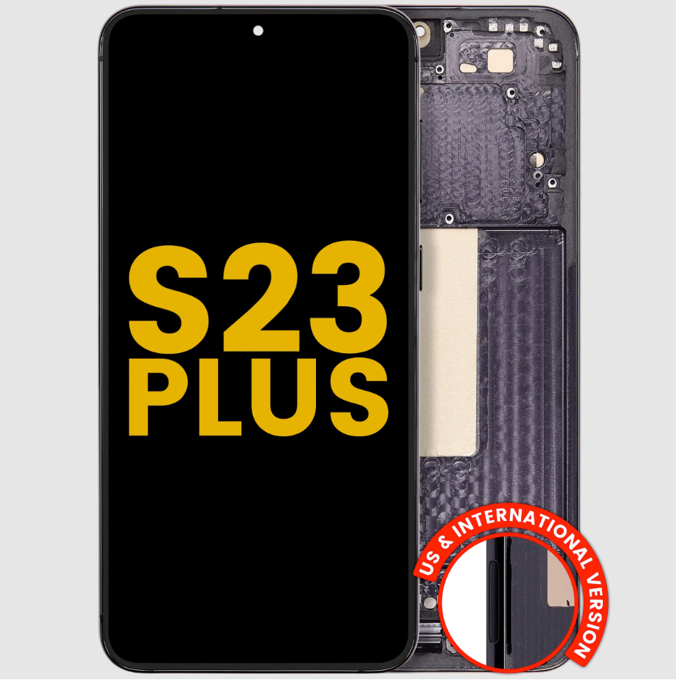 OLED Assembly With Frame For Samsung Galaxy S23 Plus 5G (US & International) (Refurbished) (Phantom Black)