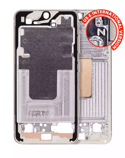 Mid-Frame Housing For Samsung Galaxy S23 5G (US & International Version) (Cream)