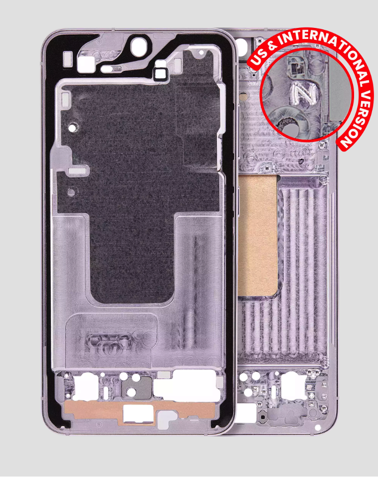 Mid-Frame Housing For Samsung Galaxy S23 5G (US & International Version) (Lavender)