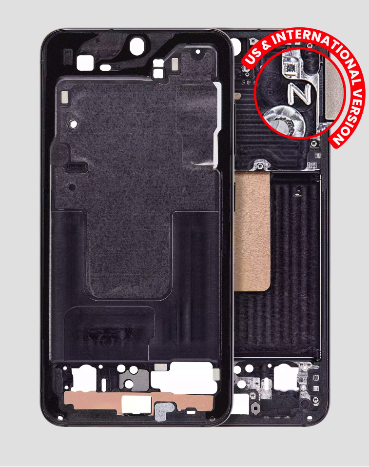 Mid-Frame Housing For Samsung Galaxy S23 5G (US & International Version) (Phantom Black)