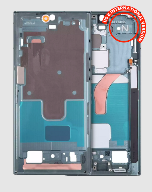 Mid-Frame Housing For Samsung Galaxy S22 Ultra 5G (US & International Version) (Green)