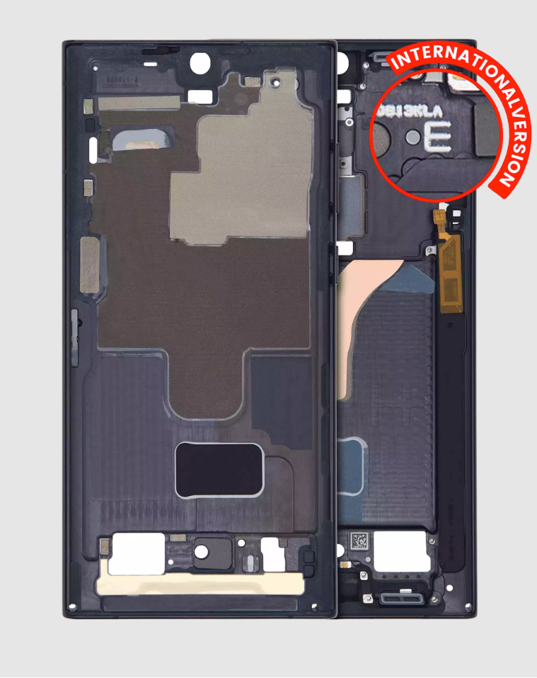 Mid-Frame Housing For Samsung Galaxy S22 Ultra 5G (International Version) (Phantom Black)