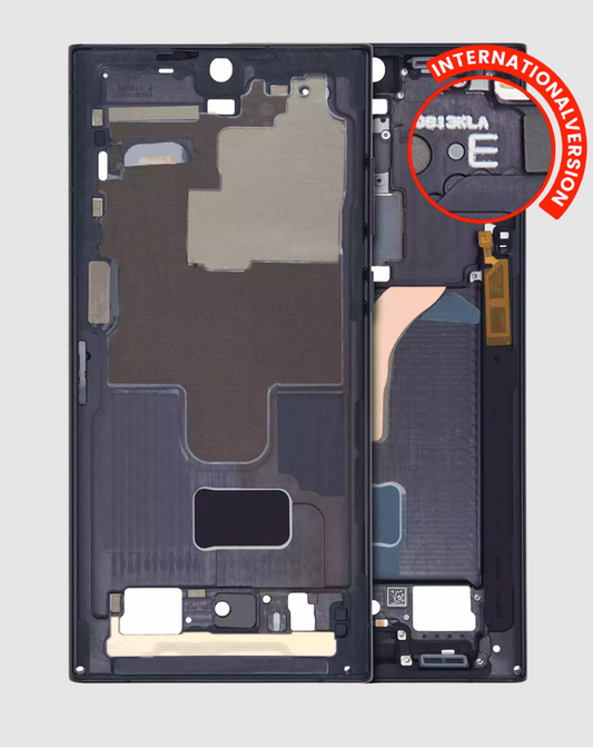 Mid-Frame Housing For Samsung Galaxy S22 Ultra 5G (International Version) (Phantom Black)