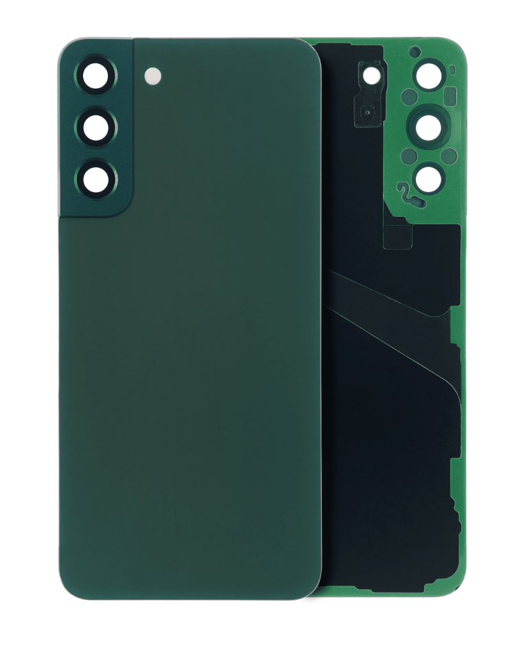 Back Cover Glass With Camera Lens For Samsung Galaxy S22 Plus 5G (No Logo) (Aftermarket Plus) (Green)