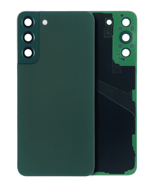 Back Cover Glass With Camera Lens For Samsung Galaxy S22 Plus 5G (No Logo) (Aftermarket Plus) (Green)