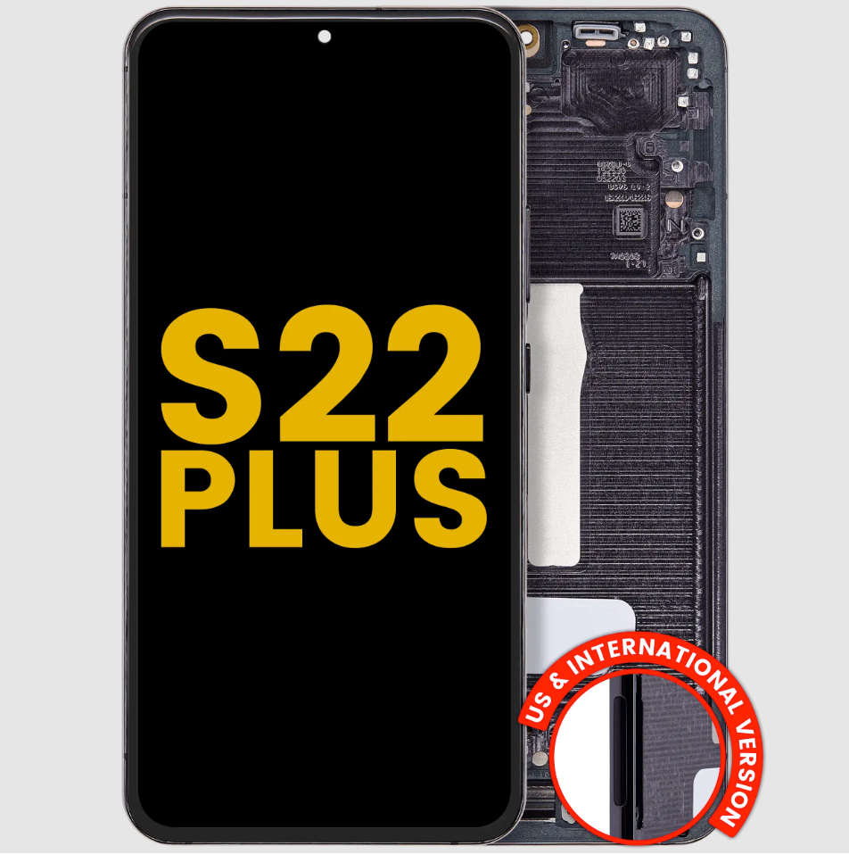 OLED Assembly With Frame For Samsung Galaxy S22 Plus 5G (US & International Version) (Refurbished) (Phantom Black)